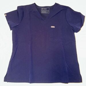 FIGS Navy Catarina - One-Pocket Scrub Top